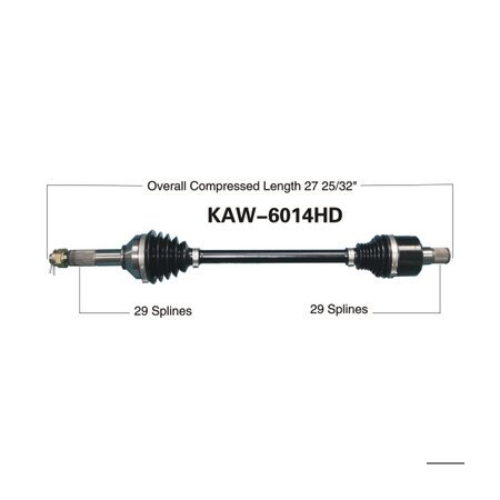 Wide Open Heavy Duty CV Axle for KAW HD REAR L/R KRT750/800 TERYX KAW-6014HD